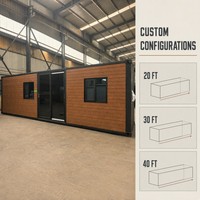 Maison conteneur extensible à ailes simples/doubles de 30 pieds, 2 chambres avec cuisine et salle de bain, mini-maison préfabriquée, prête à être expédiée