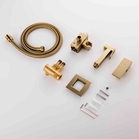 Grifo de Lavabo de Latón Duradero Cromado para Montaje en Encimera, Mezclador de Agua para Baño