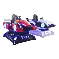 Simulateur de course de voitures de réalité virtuelle intérieure Machine de jeu d'arcade 3D en métal et plastique Équipement de jeu Super VR 110V/220V pour les âges