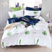 Ensemble de literie en microfibre 100% polyester, haute qualité, imprimé de luxe pour chambre à coucher, drap de lit, couette, housse de couette