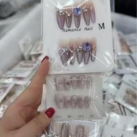 Meilleur prix, réduction en gros, faux ongles courts en forme d'amande, cercueil, carré, ongles artificiels à presser, ongles artificiels