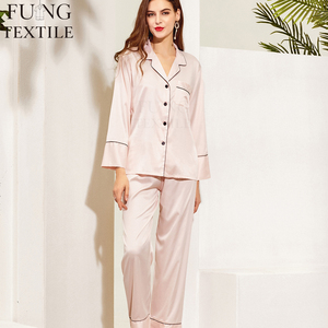 Fung 6001 - Albornoces Largos de Satén de Lujo al por Mayor, 2 Piezas, Tallas Grandes, Lisos, Ropa de Dormir, Trajes de Noche para Damas de Honor - Product Image 1