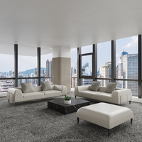 Ensemble de bureau exécutif moderne et contemporain en cuir, base métallique, plusieurs couleurs, utilisation hospitalière, mobilier commercial, design unique