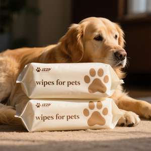 Toallitas desechables de baja <span class=keywords><strong>alergia</strong></span>, gruesas y suaves para el cuidado de mascotas que pueden limpiar perros, gatos, manchas de lágrimas, orejas, dientes, etc. - Product Image 1