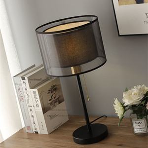 Lámpara de noche minimalista moderna, luz atmosférica, lujo, cálido, retro, creativo, dormitorio, protección ocular, lámpara de mesa - Product Image 4