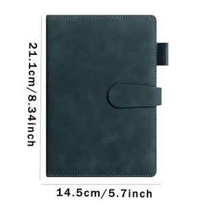 Business Journal Hardcover Notebook PU Leather Color A5 Memo <b>Pad</b> with 100 Sheets for Conference Class Travel School Office - Product Image 2