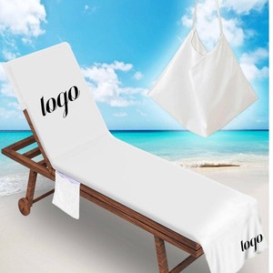 Toalla personalizada para silla <span class=keywords><strong>de</strong></span> piscina L, toalla para silla <span class=keywords><strong>de</strong></span> <span class=keywords><strong>playa</strong></span> <span class=keywords><strong>de</strong></span> salón <span class=keywords><strong>de</strong></span> algodón 100% con almohada inflable y bolsillo - Product Image 3