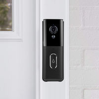 Sonnette vidéo SMARSECUR TY-L7 1080P 2.4Ghz WiFi pour maison intelligente, vision nocturne IR bidirectionnelle, Tuya Google Alexa