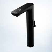 Robinet de lavabo intelligent à LED à trou unique, gris anthracite, à activation tactile avec capteur infrarouge, pour la maison, l'hôtel ou la chambre à coucher