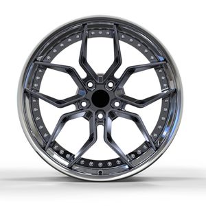Jantes en alliage d'aluminium forgé monobloc multi-trous à design cercle fenêtré pour tout-terrain 4x4, 17, <span class=keywords><strong>18</strong></span>, 20 pouces, pour Jeep Wrangler Land Cruiser - Product Image 1
