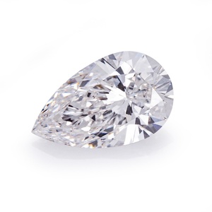 HUAZHONG-GEM Diamante Cultivado en Laboratorio de 1ct-3ct, Corte Pera, HPHT CVD, Perforado con Láser, Certificado IGI, Color D - Product Image 1