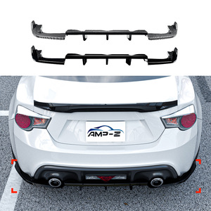 สปอยเลอร์หลัง AMP-Z สำหรับ Subaru BRZ Toyota GT86 Scion FR-S ปี 2013-2020 สีดำ Piano Black ลายคาร์บอนไฟเบอร์ ผิวด้าน - Product Image 1