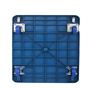 Chariot à roulettes pliable à 4 roues, capacité de charge de 300 kg, plateforme de déplacement en acier et en plastique, chariot à main, OEM pris en charge - Product Image 2