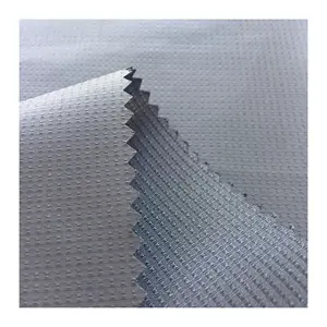 Tessuto impermeabile jacquard pongee 100% poliestere rivestito in Pu 75D 90gsm per ombrello e impermeabile