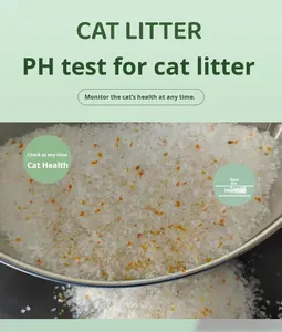 رمل سيليكا شفاف قوي لإزالة الروائح بدون رائحة، فراش للقطط منخفض الغبار، خفيف الوزن، غير متكتل، سريع الذوبان - Product Image 4