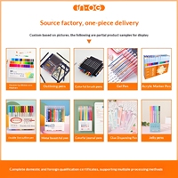 Marqueur acrylique en gros, stylo de gribouillage pour enfants, encre imperméable à séchage rapide, ensemble de marqueurs pour étudiants, non effaçable