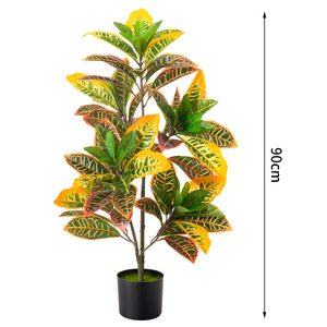 โรงงานนี้ให้ความรู้สึกหรูหราอย่างยิ่งและมีเครื่องปรับอากาศขนาดใหญ่ภายในอาคาร พร้อมจำหน่ายต้นไม้ประดิษฐ์ โคเดียตัม วาเรียกัตัม - Product Image 5