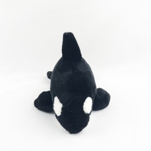 Peluche géante <span class=keywords><strong>de</strong></span> baleine orca réaliste, jouet en peluche <span class=keywords><strong>de</strong></span> requin noir, animaux marins en peluche - Product Image 1
