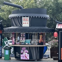 Zhenda Nouvelle remorque de camion-restaurant en acier sur mesure de forme carrée avec équipement de cuisine mobile pour café et collations Garantie de 12 mois