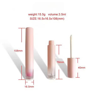 CY042 Personalización de Alta Calidad, Tubo de Brillo Labial Transparente de Cristal, Envases Vacíos para Brillo Labial de 3.5ml - Product Image 3