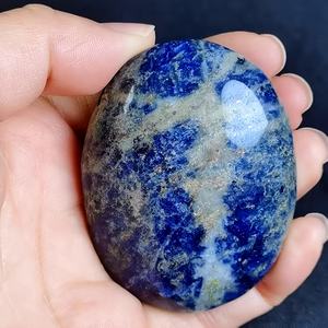 Piedra de Sodalita Natural Pulida en Forma Ovalada para Decoración del Hogar y Regalos Navideños, Venta al Por Mayor - Product Image 6