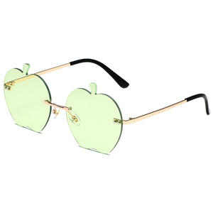 Lunettes <span class=keywords><strong>de</strong></span> soleil tendance sans monture pour femme, style vintage fantaisie, protection UV400 polarisée, pour fêtes et raves, logo personnalisé, vente en gros - Product Image 6
