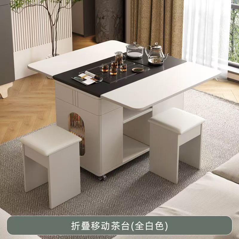 White [with 2 stools]