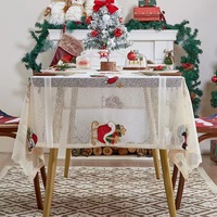 Nappe en dentelle Coton Chanvre Art Pastoral Nappe Creuse Maison Nappe Tapis Senior