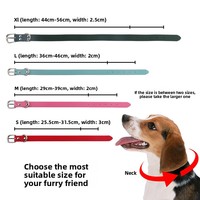 Colliers pour animaux de compagnie en gros, colliers réglables pour animaux de compagnie, couleur unie, collier pour chien en PVC
