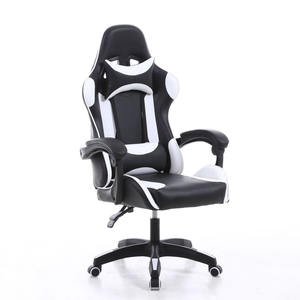 <span class=keywords><strong>Chaise</strong></span> de jeu de bureau ergonomique pivotante en cuir Pu de haute qualité avec repose-pieds - Product Image 6