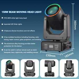 150W dẫn giai đoạn di chuyển đầu đèn Disco <span class=keywords><strong>DMX</strong></span> nhuộm hiệu ứng ánh sáng Đảng tổ chức sự kiện KTV Bar Hall xoay đèn cho phòng họp đám cưới - Product Image 3