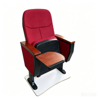 Chaises de théâtre robustes en tissu pour églises avec pieds en métal, dossier en échelle, sièges pliables pour sanctuaires et salles de conférence