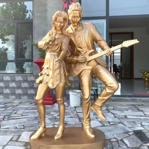 屋内/屋外等身大エレガントグラスファイバー伝統的なギリシャの女神アールデコ手作り宗教彫刻ミュージカルフィギュア - Product Image 2