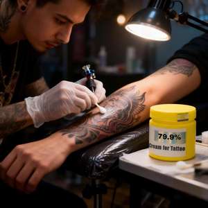 Tattoo Aftercare <b>Cream</b> Fougera <b>Vitamin</b> A&<b>D</b> Anti Scar for Tattoo Repair Permanent Makeup Tattoo <b>Cream</b> - Product Image 1
