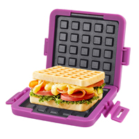Mikrowellen-Grillpfanne Sandwich-Presse, Silikon-Backform Panini-Maker, Mikrowellen-Backblech für Toast, Käse und Garnelen