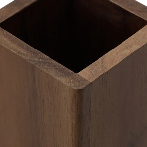 Soporte Cuadrado de Madera para Cubiertos, Porta Utensilios de Mesa, Portavasos de Nogal y Roble, Precio Económico, HORECA, Restaurante, OEM, Personalizado, Vietnam - Product Image 3