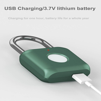 Cadenas intelligent biométrique à empreinte digitale cadenas électronique étanche haute sécurité coloré avec chargement USB