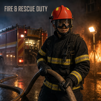 Casque de sauvetage anti-choc et résistant à la chaleur pour pompiers, idéal pour les interventions d'urgence en cas d'incendie