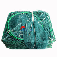 Long piège de pêche crabe crevettes Cage grand mur piège taille personnalisée piège de pêche filet de pêche bleu HDPE Rectangle écrevisse receveur