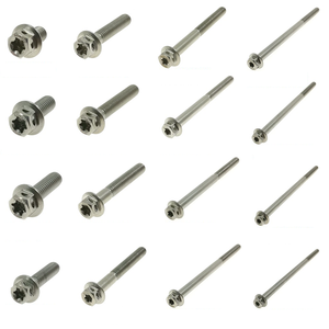 Pernos SOMOTO de Acero Inoxidable SUS304 de Taiwán, Cabeza Hexagonal de 6 Lóbulos M6, Opciones de 10-120 mm, Acabado Multicolor en Titanio Quemado y Negro Plateado - Product Image 2