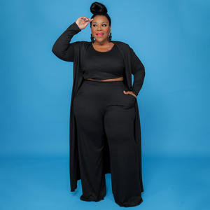 Mode féminine automne/hiver <span class=keywords><strong>2021</strong></span>, commerce électronique transfrontalier européen et américain, vêtements de sport et de maison, robe, veste, ensemble trois pièces - Product Image 3