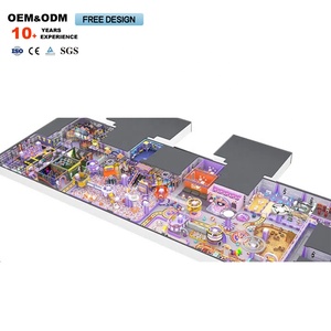 Dream Catch, Parque Infantil Interior de Madera para Niños, Laberinto de Juegos Suaves de 200 Metros Cuadrados en Colores Rosa Pastel - Product Image 3
