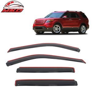 <b>For</b> Ford Explorer 11-19 4PCS In-channel <b>Window</b> Visors Side Rain Sun Vent <b>Shade</b> - Product Image 1