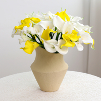 Vente en gros usine – Mini Calla artificielle effet naturel 37 cm en vrac pour bouquet de mariage, vase et décoration florale