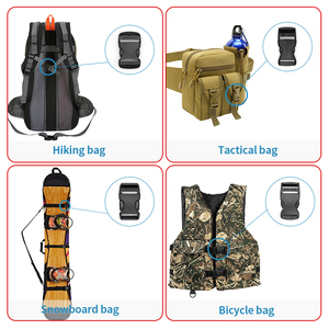 Hebilla Fabricante 15mm 18mm 25mm 32mm 38mm 50mm Hebilla de bolsa Hebilla de plástico de Liberación lateral ajustable - Product Image 4