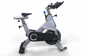 Vélo de spinning Ranao Sports Gym Fitness pour la maison, équipement de cardio-training, cadre en acier, résistance par courroie, capacité utilisateur 180 kg, noir - Product Image 3