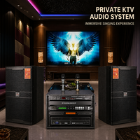 Système de sonorisation KTV NEARSTAR KS4012 avec enceintes Q7, amplificateur X6, processeur U999+ et microphone sur rack