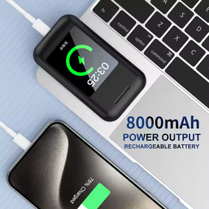 A98 scatola colorata LED Touch Screen auricolari Wireless TWS 8000mah Power Bank torcia 3 in 1 auricolari multifunzionali - Product Image 4