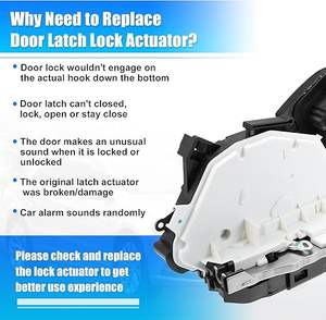 Mécanisme de verrouillage de porte de voiture côté conducteur avant gauche 6RD837015A pour -VW Golf 5K1837015E 5K1837015 6RD837015 - Product Image 6