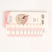 Vente en gros de stickers adhésifs pour ongles en gel semi-durcis, écologiques, brillants, style français et japonais, 20 autocollants par paquet